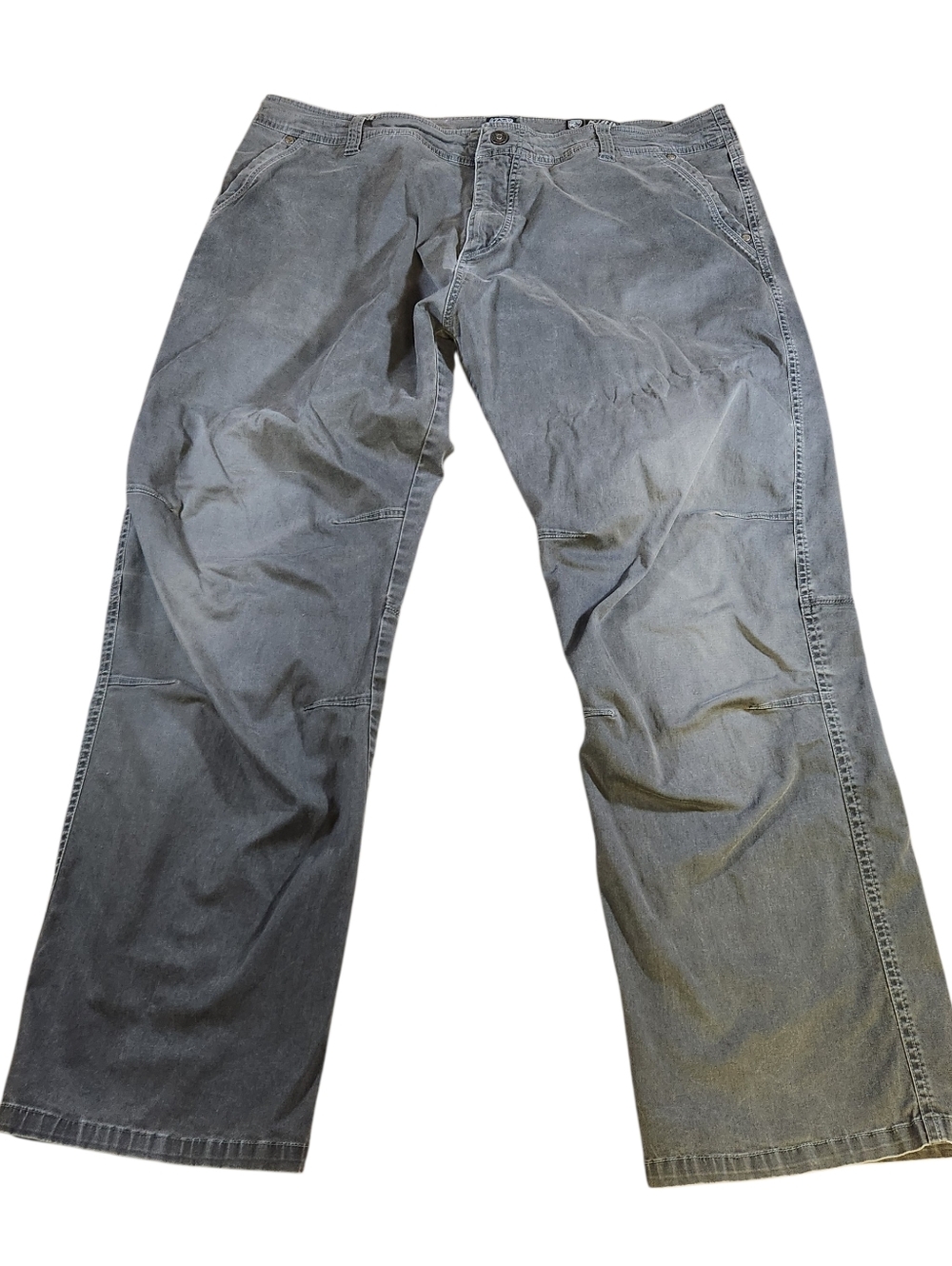 Kuhl Slackr Pants Mens 42x32 Green Straight Outdoors Hiking Vintage Patina Dye